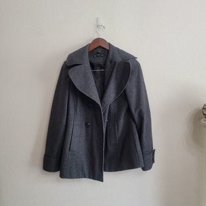 NY & Company Pea Coat Grey